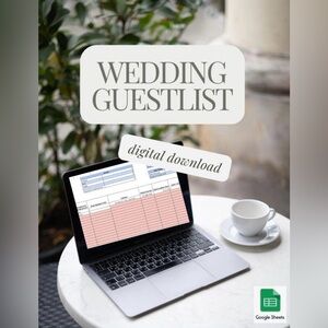 Digital Download Wedding Guest Template